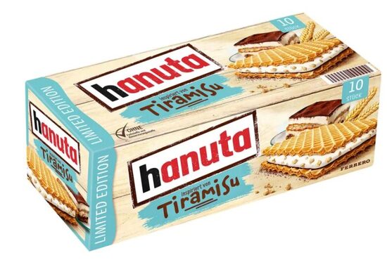 Hanuta vafeles ar tiramisu krēma pildījumu, 220g